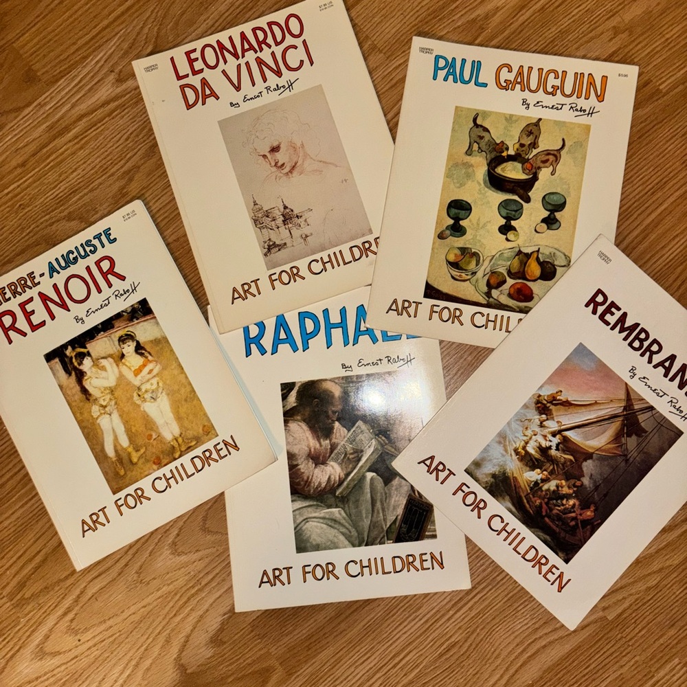 1980’s 5-pc Vintage Art for Children Books